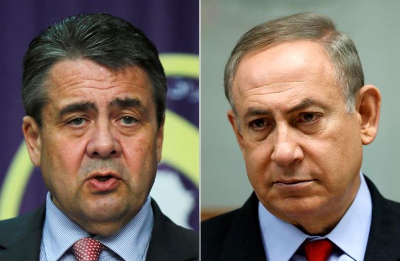 Netanyahu and Gabriel  (photo credit: REUTERS)
