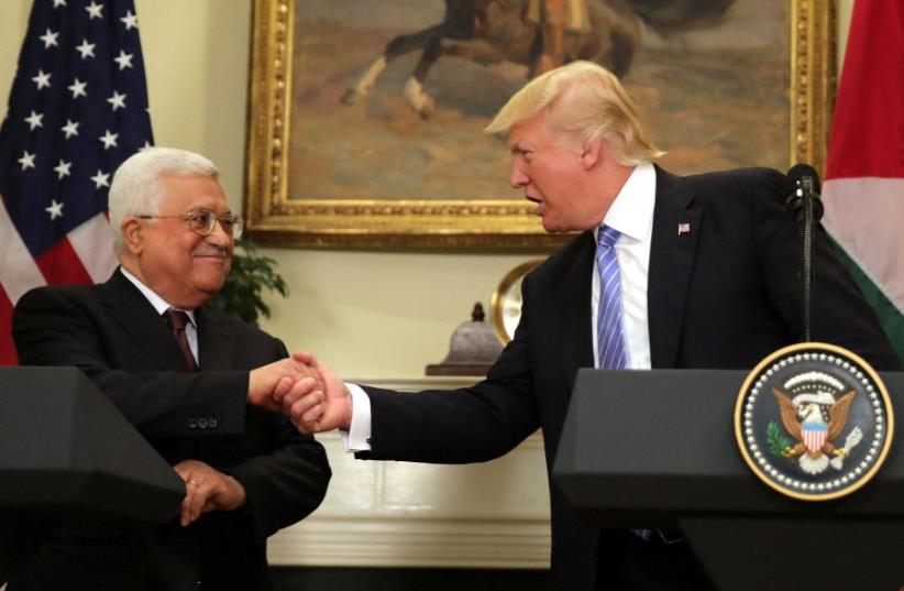 Abbas and Trump (photo credit: REUTERS)