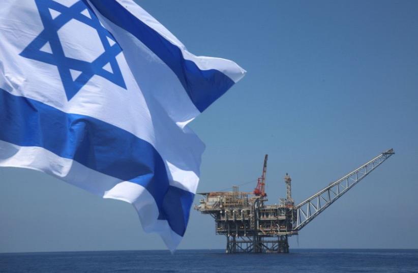 Israeli natural gas field in the Mediterranean (photo credit: MARC ISRAEL SELLEM/THE JERUSALEM POST)