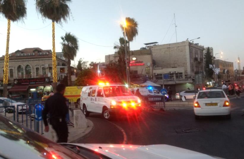 Scene of Jerusalem terror attack (photo credit: COURTESY ISRAEL POLICE)