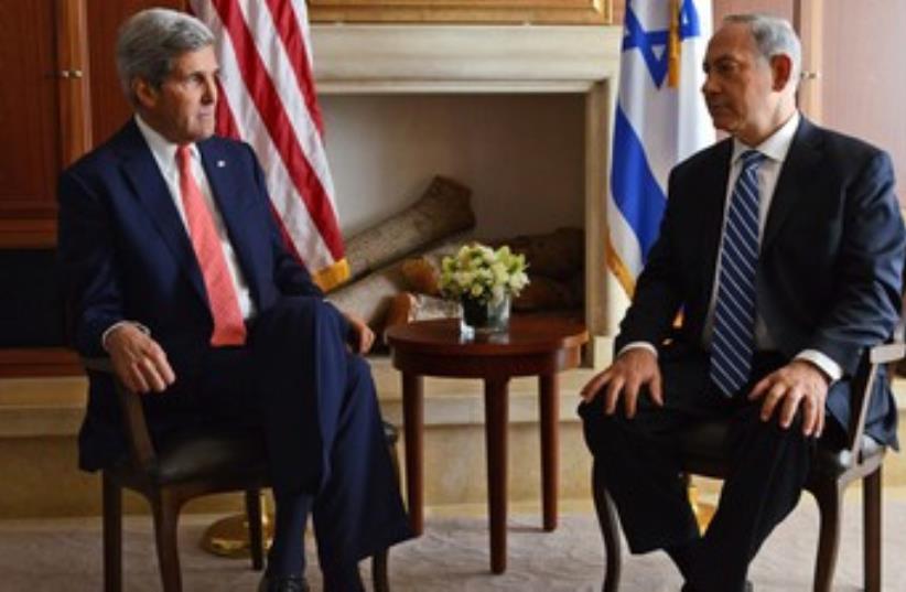 Kerry and Netanyahu 370 (photo credit: GPO / Kobi Gideon)