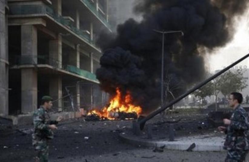 Beirut blast, December 27, 2013_3 (photo credit: REUTERS/Steve Crisp)