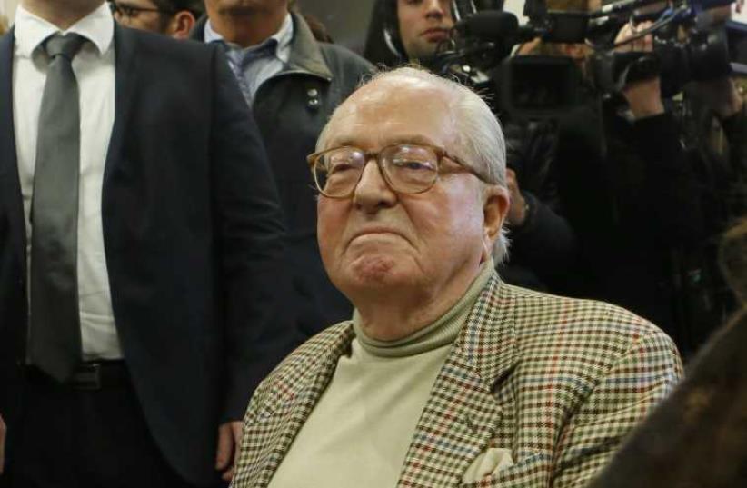 The founder of France's far-right National Front party, Jean-Marie Le Pen (photo credit: REUTERS)