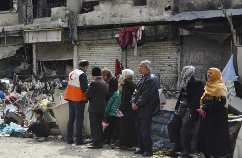 Yarmouk refugee camp (photo credit: REUTERS)