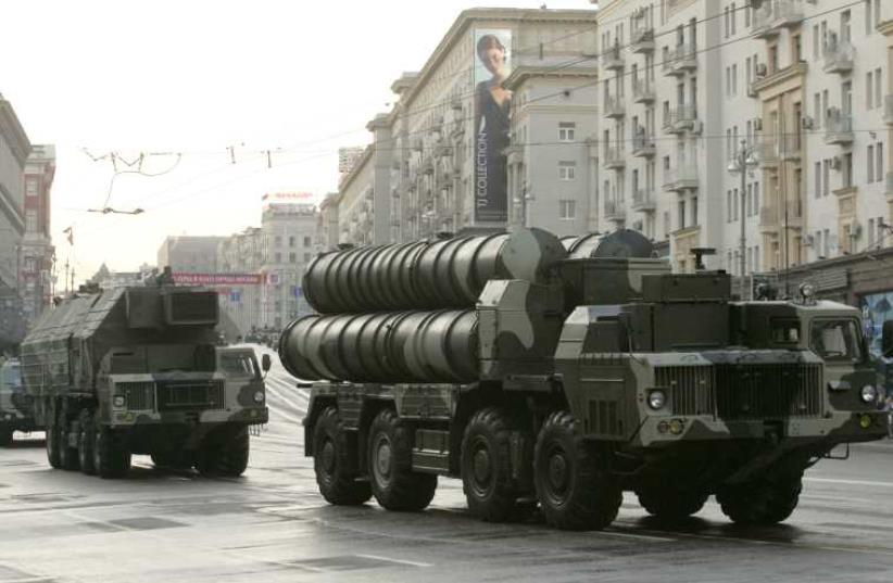 S-300 anti-aircraft missile system [file] (photo credit: REUTERS)