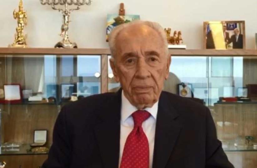 Former president Shimon Peres. (photo credit: EUROPEAN JEWISH ASSOCIATION)