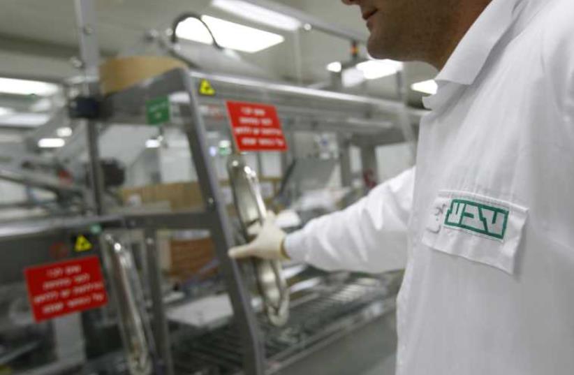 The Teva Pharmaceutical Industries plant in Jerusalem. (photo credit: AMIR COHEN - REUTERS)