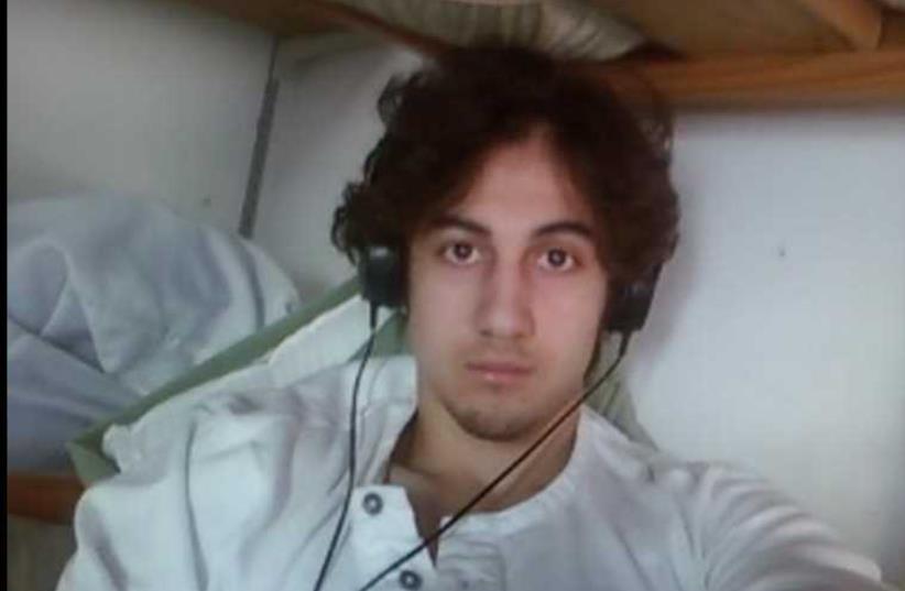 Dzhokhar Tsarnaev is pictured in this handout photo presented as evidence by the US Attorney's Office in Boston (photo credit: REUTERS)