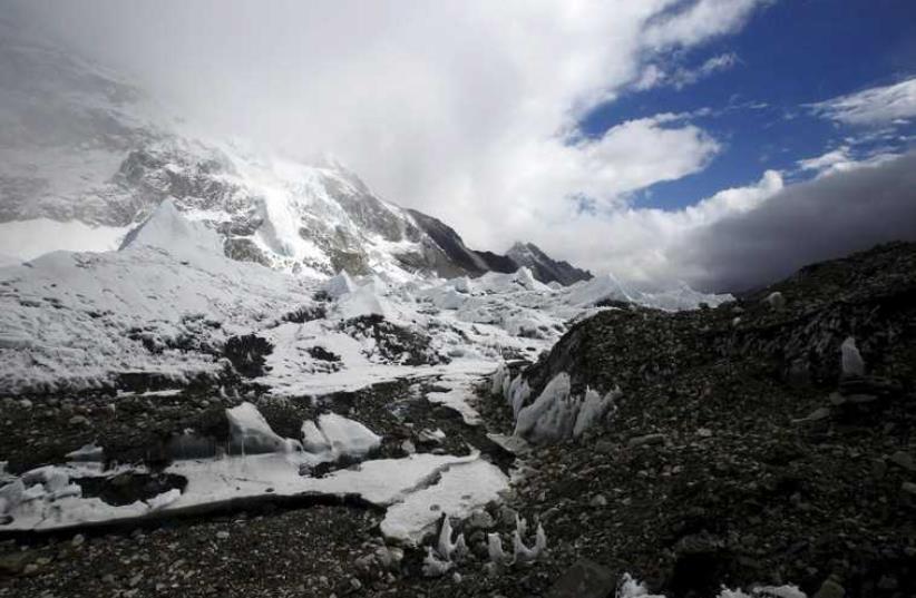 Mount Everest base camp Solukhumbu District, Nepal (file) (photo credit: REUTERS)