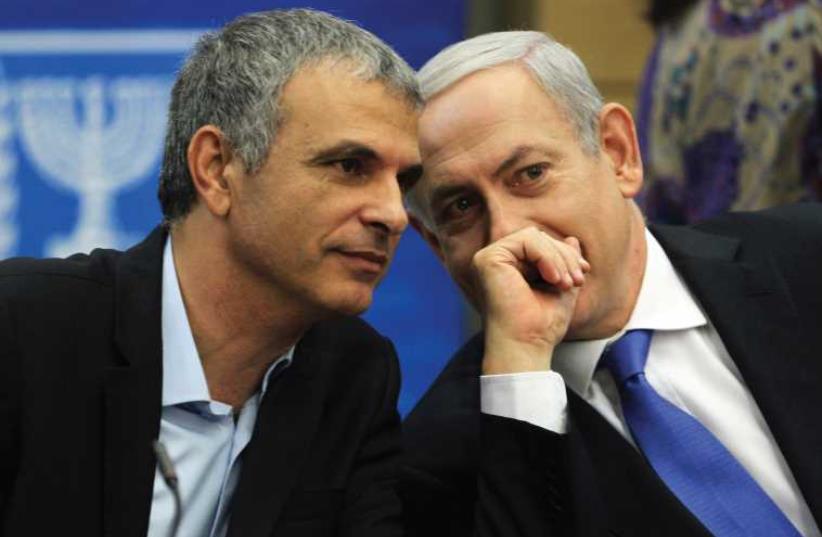 BENJAMIN NETANYAHU and finance minister Moshe Kahlon. (photo credit: REUTERS/BAZ RATNER)