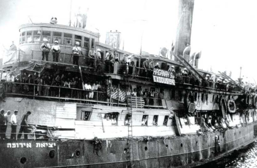 the ‘Exodus 1947’ after the British takeover. (photo credit: Wikimedia Commons)