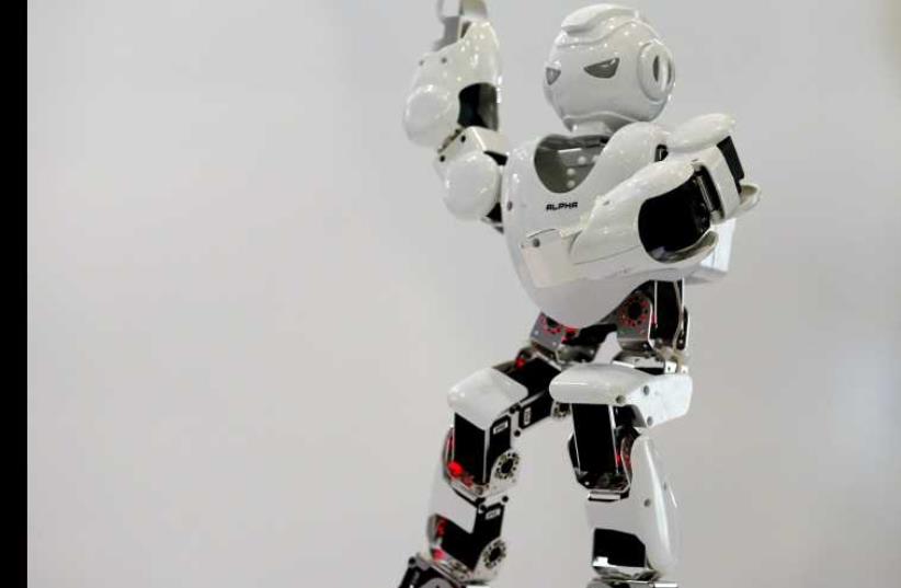 Humanoid intelligent robot Alpha developed by UBTECH (photo credit: REUTERS)