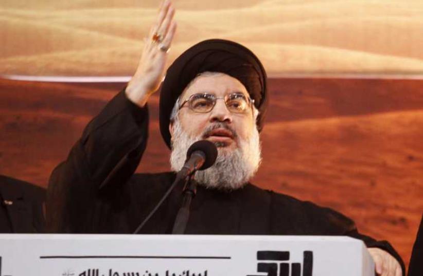 Lebanon's Hezbollah leader Sayyed Hassan Nasralla. (photo credit: REUTERS)