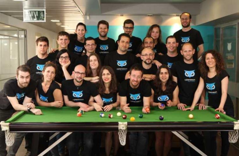 The Cybereason team in its Tel Aviv offices.  (photo credit: CHEN GALILI)