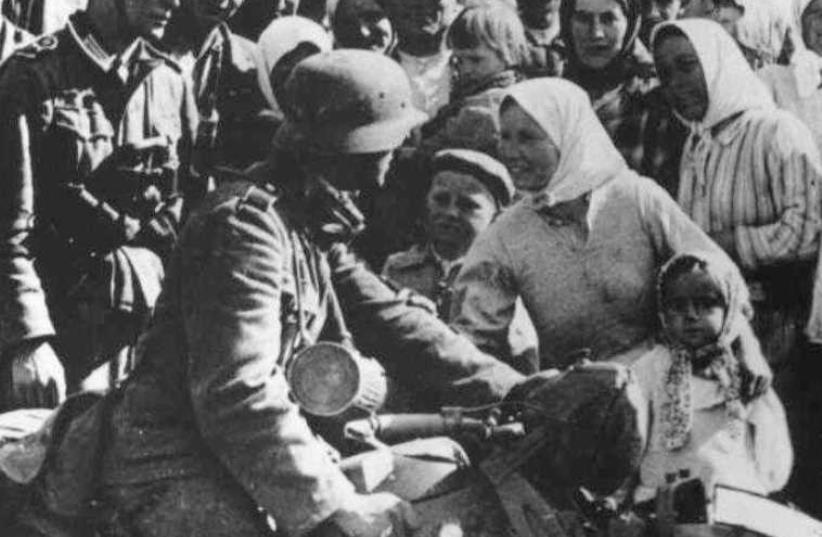 Ukrainians greeted the Nazis as liberators during the Second World War (photo credit: Courtesy)
