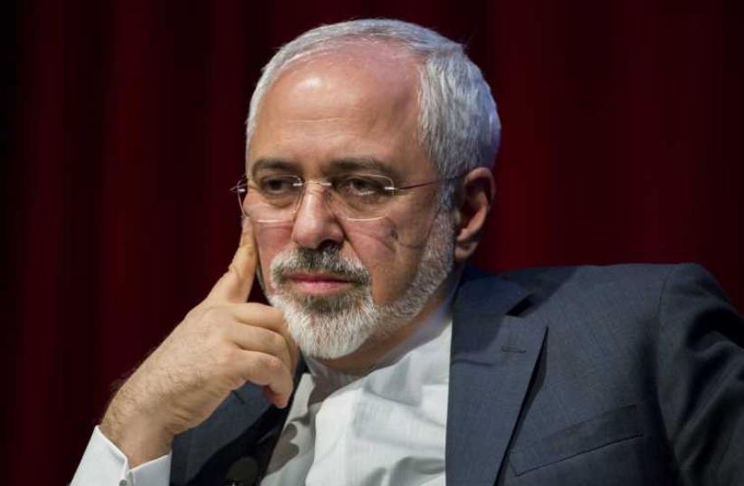 Iranian Foreign Minister Mohammad Javad Zarif speaks at the New York University (NYU) Center on International Cooperation in New York (photo credit: REUTERS)