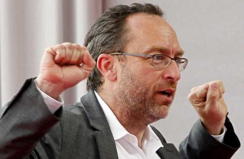 Wikipedia founder Jimmy Wales (photo credit: REUTERS)