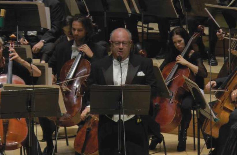 ACCLAIMED BARITONE Colin Schachat performs with the Israel Philharmonic Orchestra (photo credit: Courtesy)