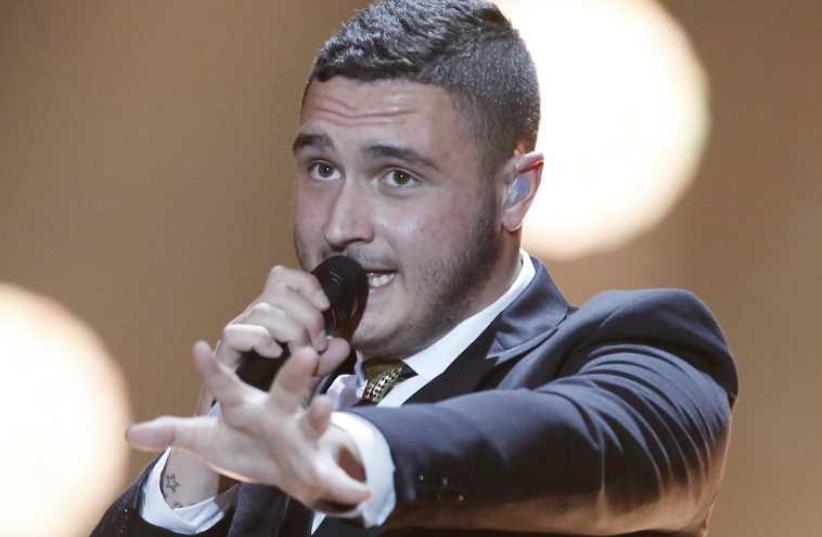 Israel's 2015 Eurovision Star Nadav Guegdj (photo credit: AFP PHOTO)