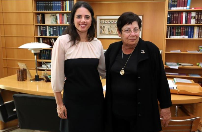  Shaked and Naor hold first meeting (photo credit: JUSTICE MINISTRY)