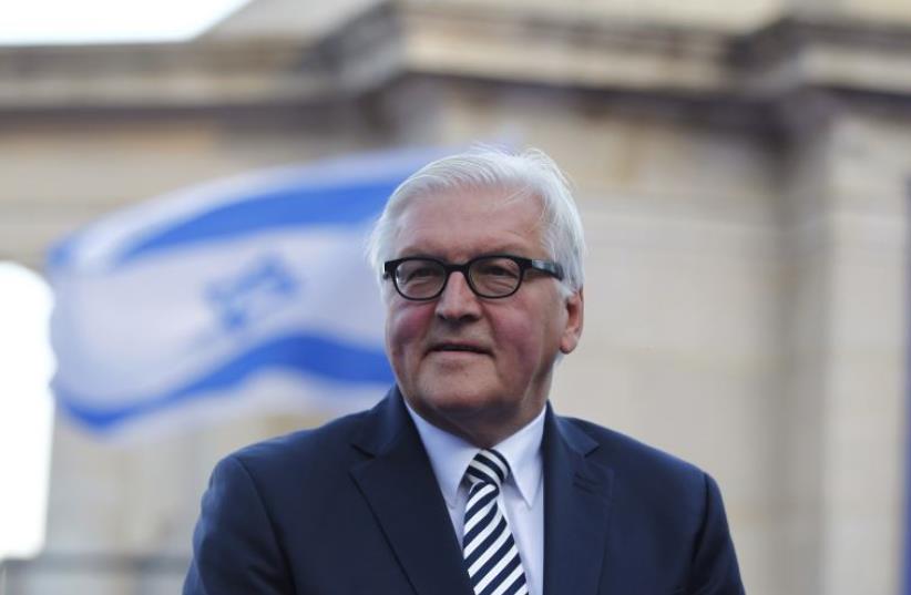 German Foreign Minister Frank-Walter Steinmeier attends the Hebrew University of Jerusalem's annual Convocation ceremony (photo credit: REUTERS)
