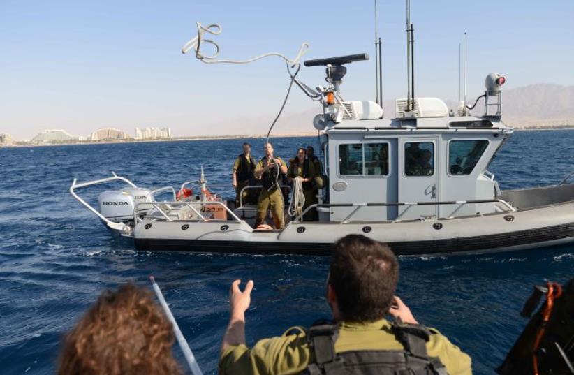 Israel Navy Tzar’a boat [file] (photo credit: IDF SPOKESMAN’S UNIT)