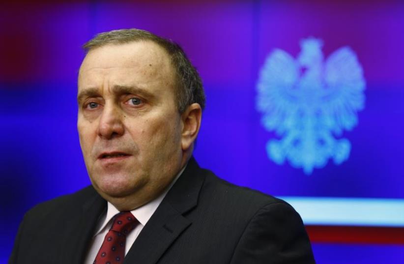 Poland's Foreign Minister Grzegorz Schetyna (photo credit: REUTERS)