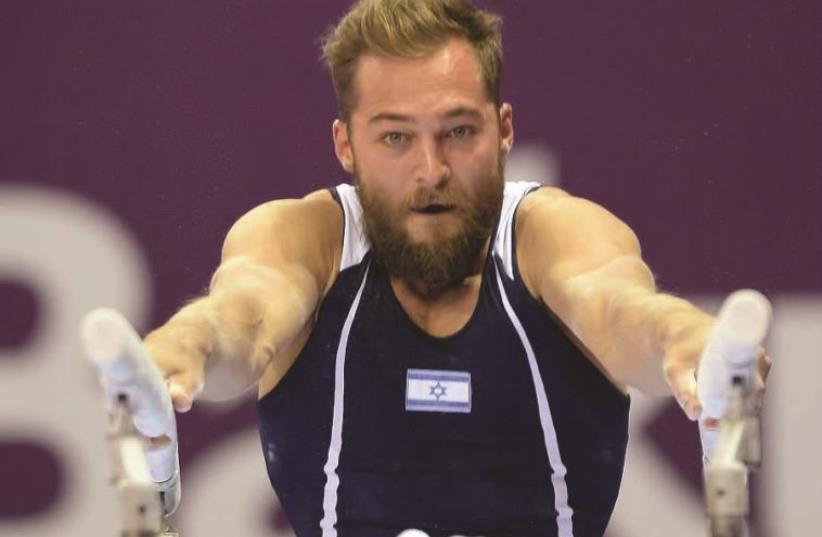 Israel’s Gymanst Alex Shatilov finished seventh at the all-around final at the European Games in Baku (photo credit: OCI)