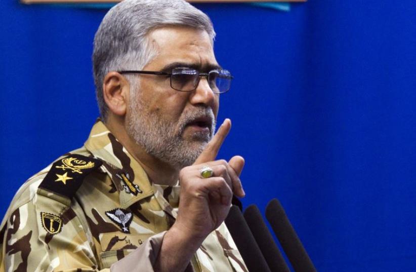 Commander of Iran's land force Ahmadreza Pourdastan (photo credit: REUTERS)