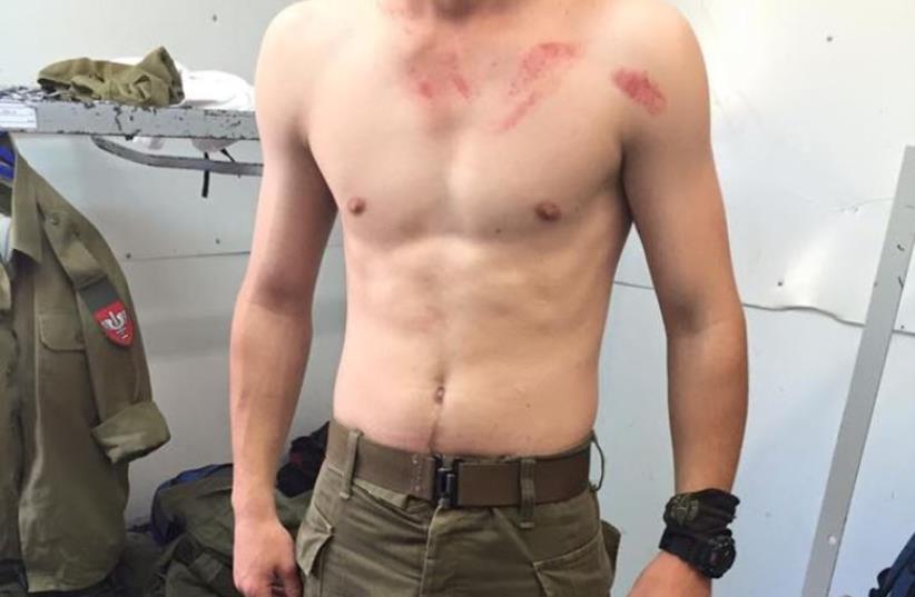 Christian Aramean soldier from near Nazareth who was attacked Sunday morning by Arab Muslims on way to his base (photo credit: ISRAELI CHRISTIAN RECRUITMENT FORUM)