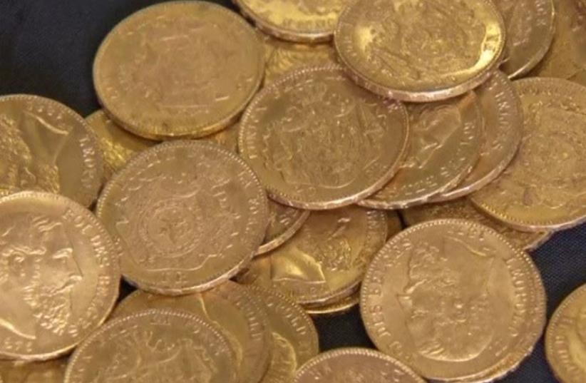 Gold hoard buried in Nazi era or just after WW2 found in Germany (photo credit: REUTERS)