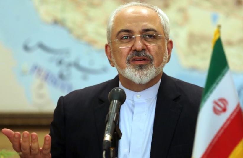 Iranian Foreign Minister Mohammad Javad Zarif (photo credit: ATTA KENARE / AFP)