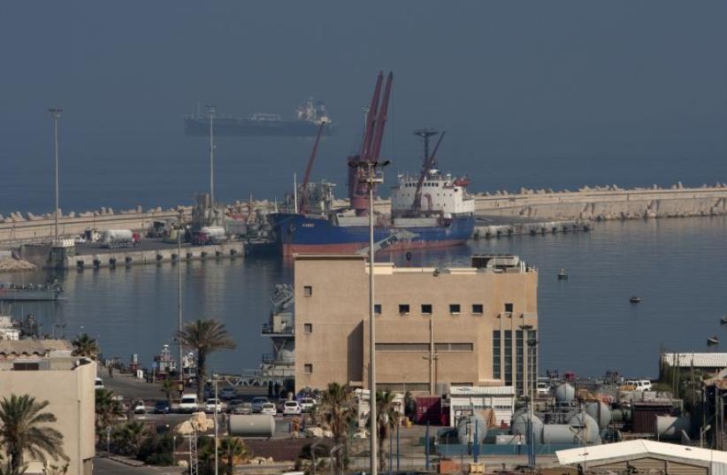 A general view shows the Israeli army navy port of Ashdod on May 31, 2010. (photo credit: MENAHEM KAHANA / AFP)