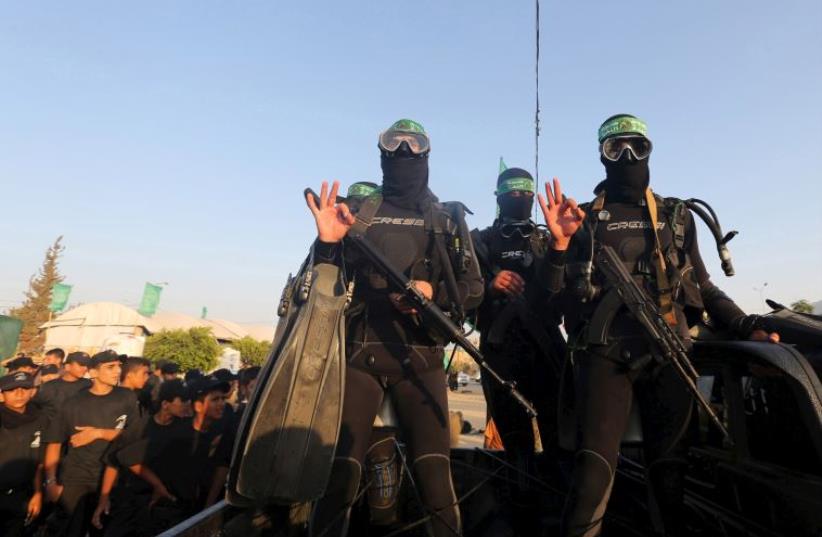 Hamas military summer camp (photo credit: REUTERS)