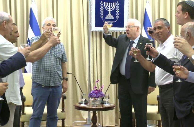 Yesha Council members meet with President Rivlin (photo credit: screenshot)