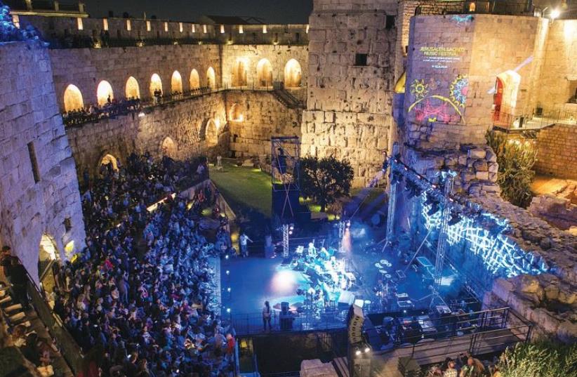 A SCENE from last year’s Jerusalem Sacred Music Festival at Tower of David Museum. (photo credit: MICHAL FATTAL)