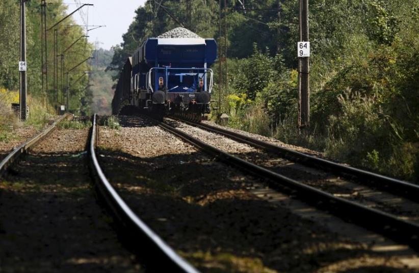 A TRAIN TRAVELS where a Nazi train rumored to have gone missing at the end of World War II is believed to be in southwestern Poland (photo credit: REUTERS)