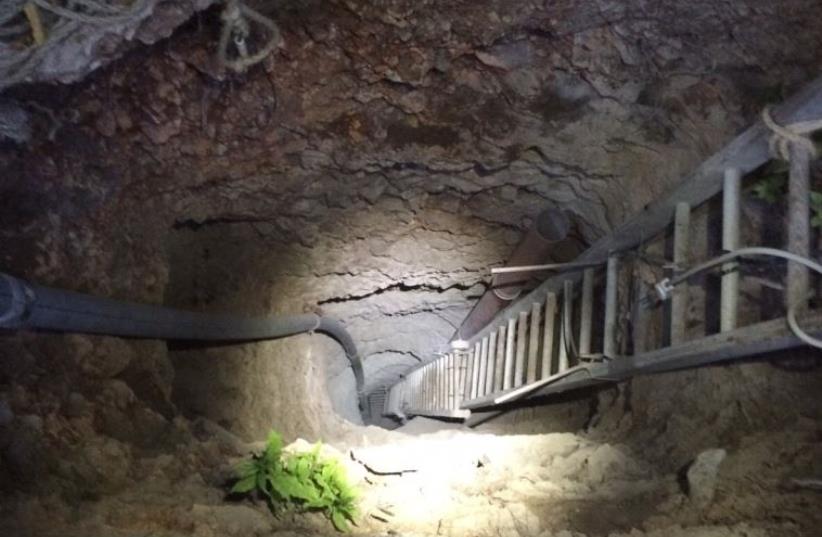 AN IMAGE of the east Jerusalem tunnel discovered by police. (photo credit: JERUSALEM POLICE)