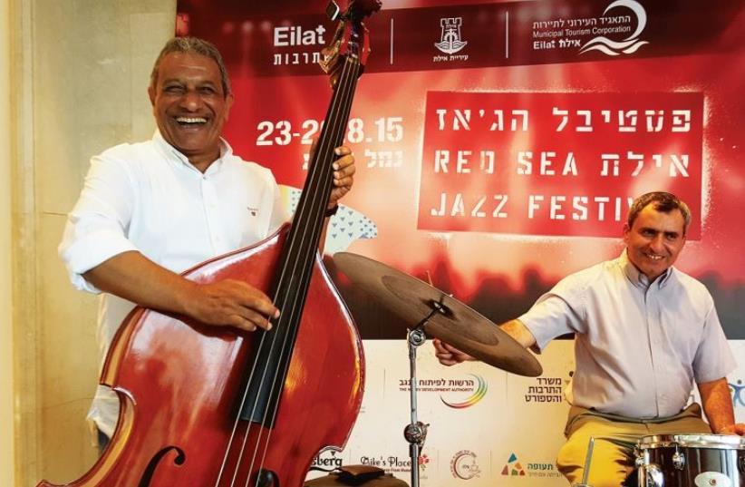 Immigration and Absorption Minister Ze’ev Elkin at The Jazz Festival in Eilat (photo credit: Courtesy)