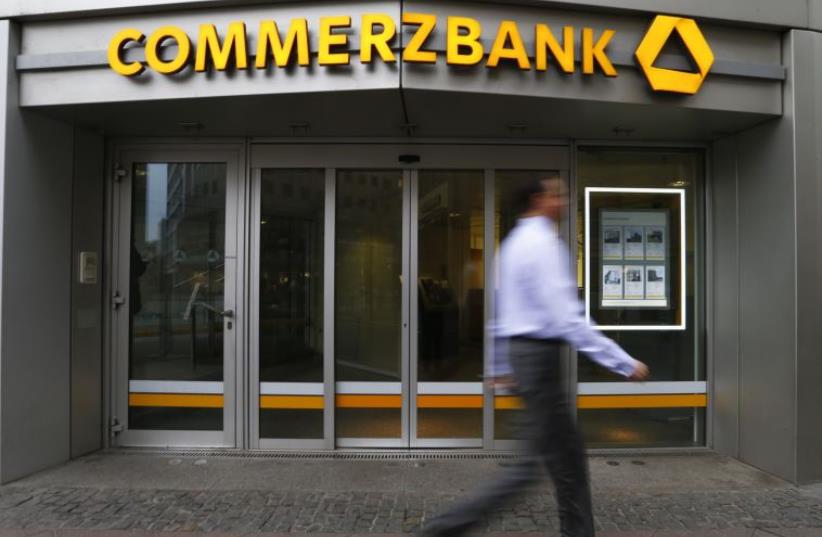 A branch of Commerzbank in Frankfurt (photo credit: REUTERS)