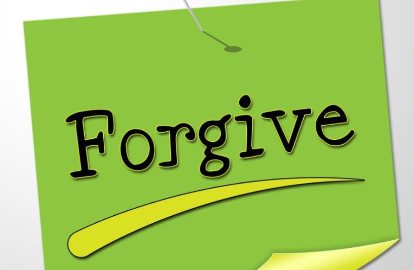 Forgive note (photo credit: INGIMAGE)