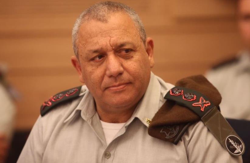 IDF chief of staff Lt.-Gen. Gadi Eisenkot appears at a hearing of the Knesset Foreign Affairs and Defense Committee (photo credit: MARC ISRAEL SELLEM)