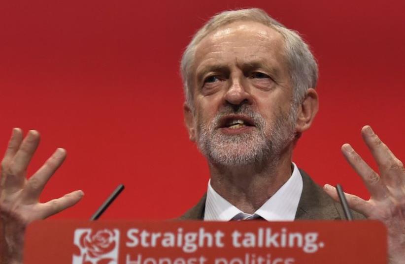 Britain's leader of the opposition Labour Party Jeremy Corbyn (photo credit: REUTERS)