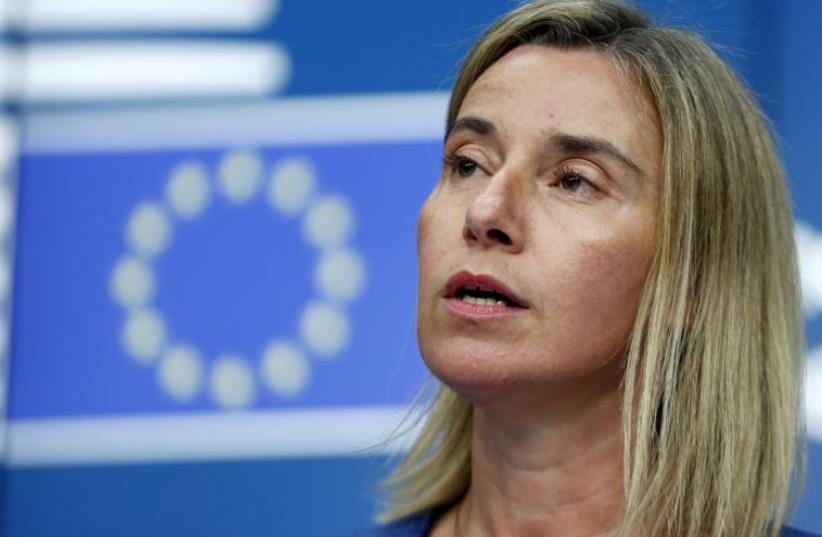 European Union foreign policy chief Federica Mogherini (photo credit: REUTERS)