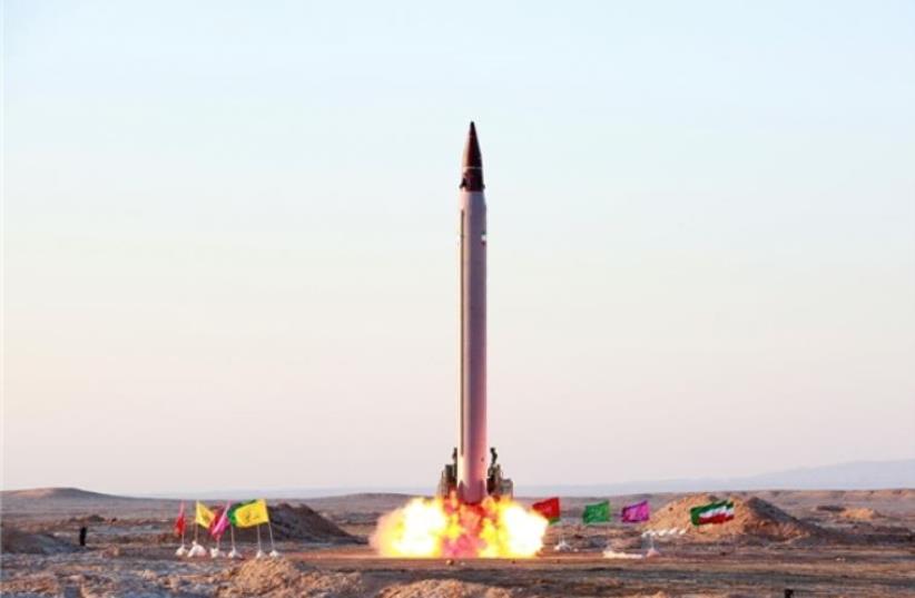 Iran tests new precision-guided ballistic missile‏ [File] (photo credit: IRANIAN MEDIA)