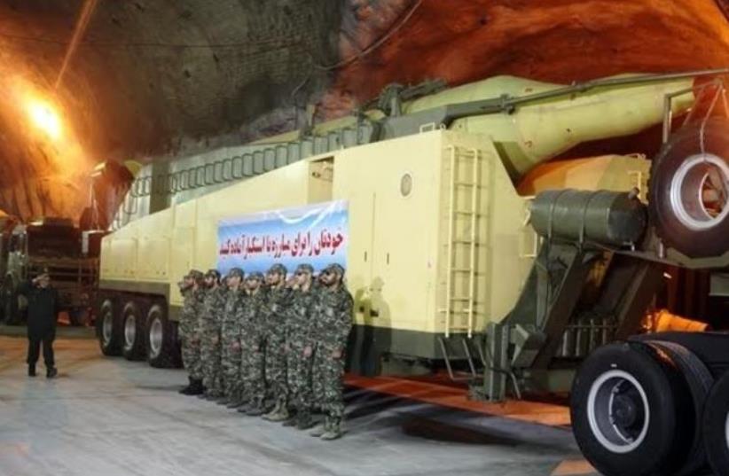 Iranian missile caves  (photo credit: IRANIAN MEDIA)