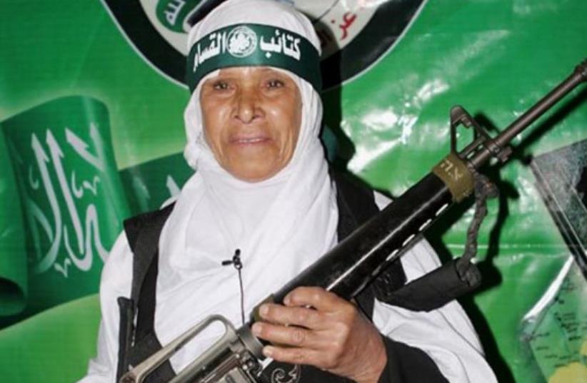 Female suicide bomber Fatima Omar Mahmud al-Najar, who blew herself up lightly wounding three Israeli soldiers operating in the town of Jabalia in 2006 (photo credit: AFP PHOTO)