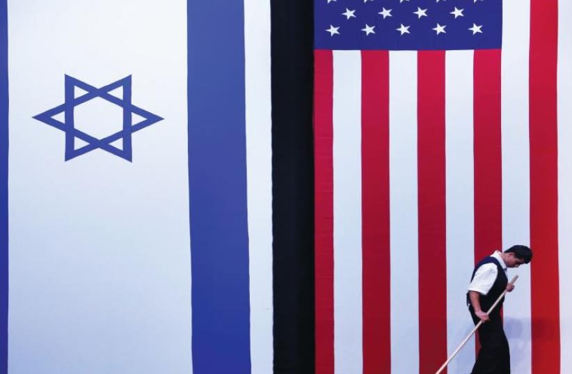 The Israel and American flags side-by-side (photo credit: REUTERS)