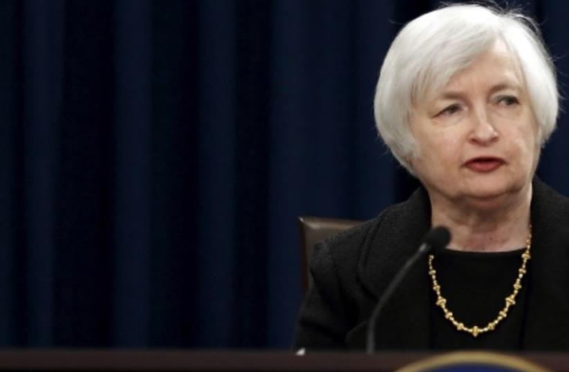 US Federal Reserve Chair Janet Yellen (photo credit: REUTERS)