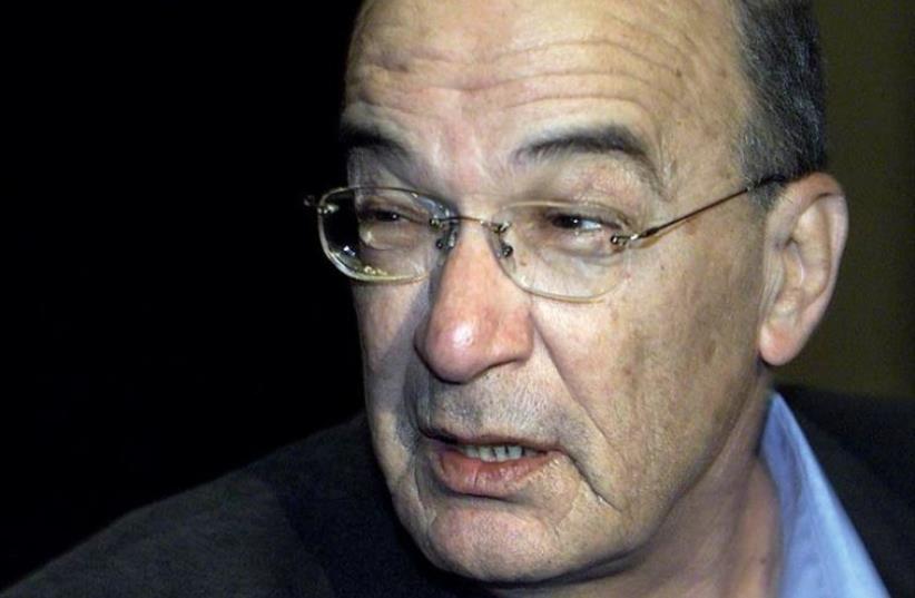 Yossi Sarid, a former education minister and member of Knesset, dies at 75 (photo credit: AFP PHOTO)